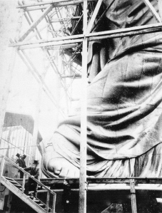 From Enlightening the World: The Creation of the Statue of Liberty, book about the Statue of Liberty, includes section on Emma Lazarus and her poem "The New Colossus" 